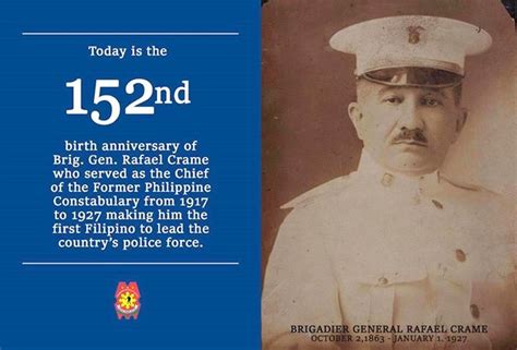 chief of the philippine national police first holder|Why Was Camp Crame Named After Rafael Crame .